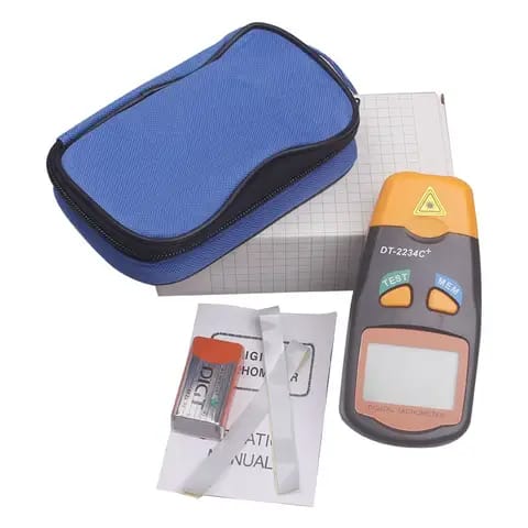Tachymètre numérique DT‑2234C+ (kit complet)