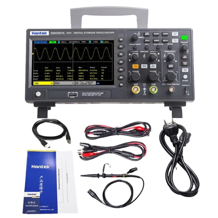 Oscilloscope Hantek DSO2D15 — 150 MHz, 2 voies