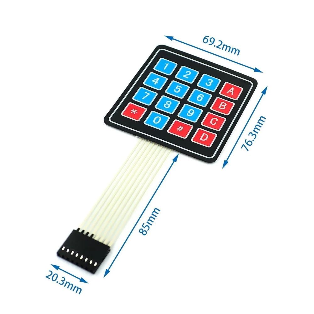 Clavier matriciel 4x4 — 16 touches