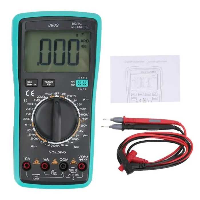 Multimètre numérique WinAPEX 890S, True RMS