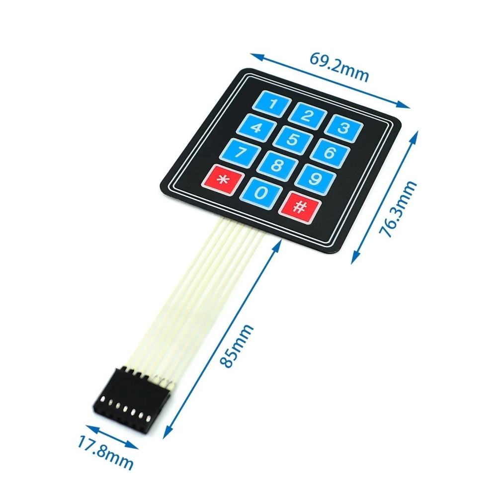 Clavier matriciel 4x3 — 12 touches