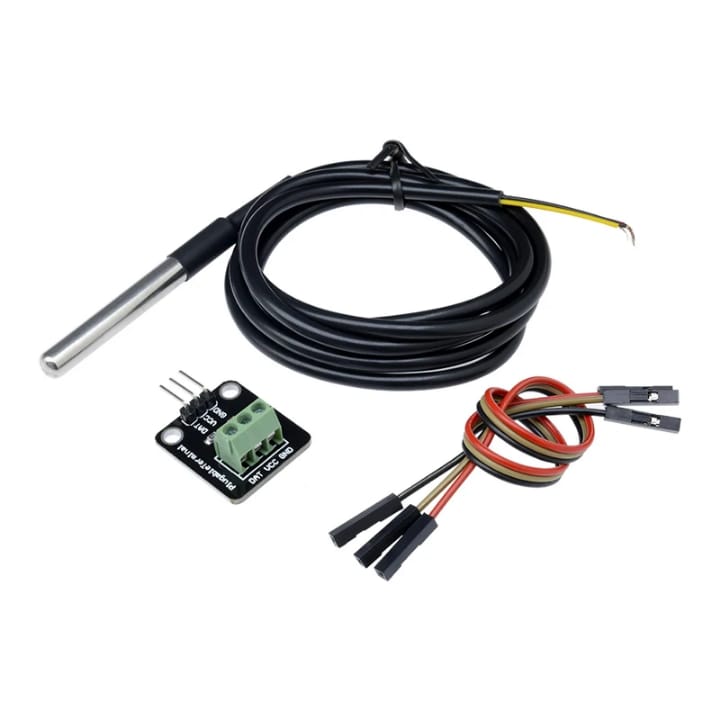 Sonde de température étanche DS18B20 + carte d'interface