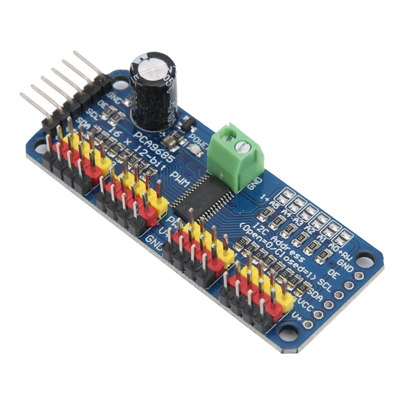 Carte pilote PWM 16 canaux PCA9685 (I2C)